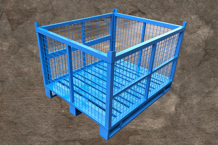 單側(cè)開門折疊金屬料箱